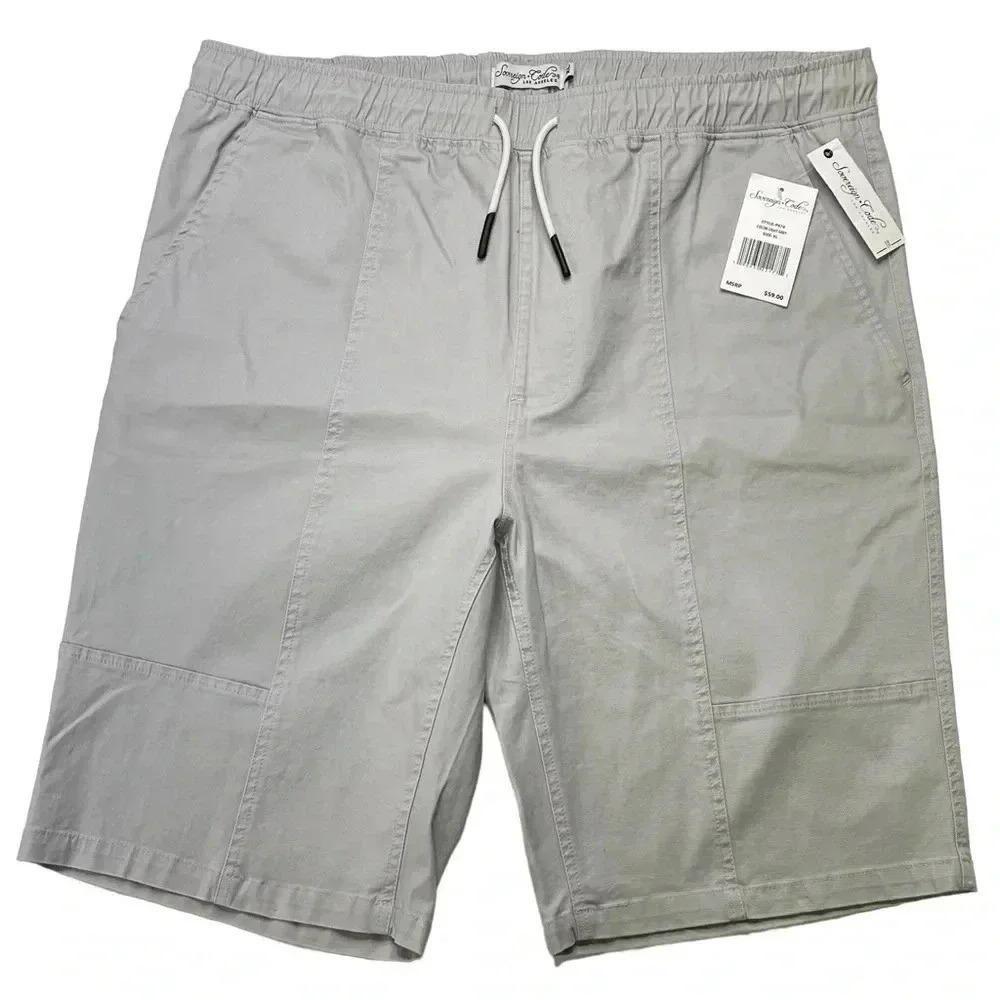 Sovereign Code Light Grey Drawstring Mens Shorts Size XL - Picture 2 of 9